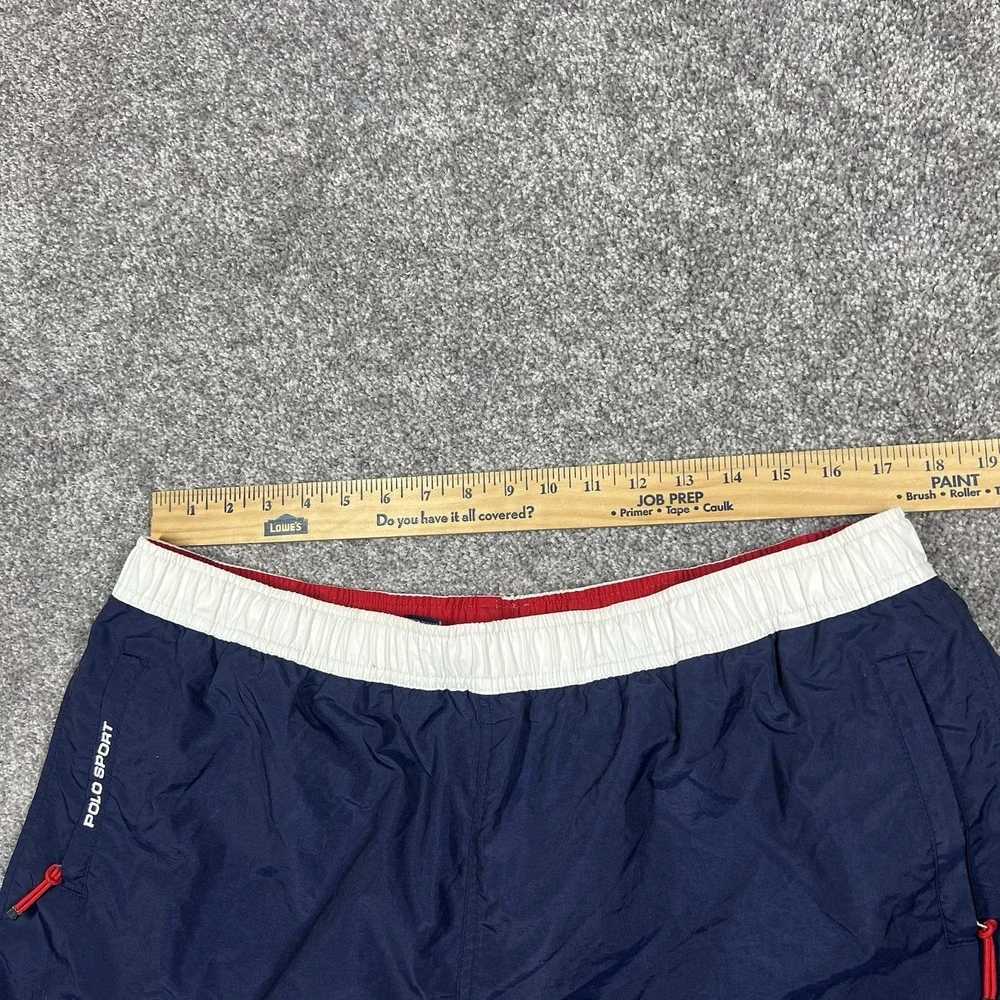 Vintage Polo Sport Ralph Lauren Board Shorts Mens XXL Blue Surf Swim Trunks Rare